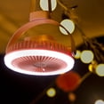 thumbnail image 2 of CEORPER 2 in 1 Camping Fan Hanging Fan with LED Lamp 2400mAh 7'' Tent Fan for Unisex, 2 of 15