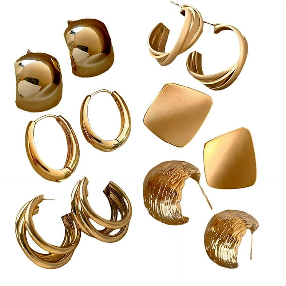 DESIGNICE 6Pcs Clip on Earrings,Sweet Floral Accents Earrings for Women,Gentle & Translucent Moonstone Tragus Earrings for Women,Mixing