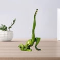 thumbnail image 6 of Animal Yoga Frog Figurines Studio for Tabletop Office Desktop Home Single leg bridge, 6 of 8