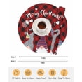 thumbnail image 6 of 13 Inch Round Placemats Set of 4, Christmas Gnomes Non Slip Heat Insulation PP Table Mats, Buffalo Plaid Xmas Winter Snowflakes Washable Place Mats for Kitchen Dining Party Table Decor, 6 of 7