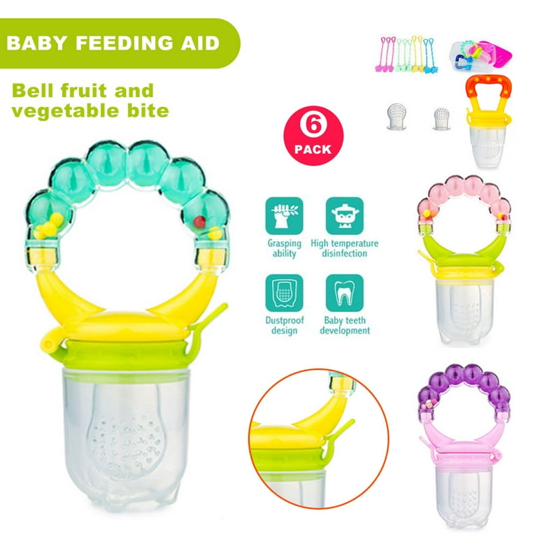 Baby Self Feeding Food Pacifier, Fresh Food Feeder Pacifier, Infant Fruit  Teething Toy With Silicone Pouches, Feeder Bottle Baby Food Feeder Teether