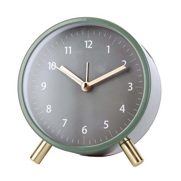 Reloj silencioso de escritorio nórdico, reloj despertador sencillo para dormitorio, sala de estar