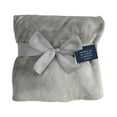 thumbnail image 4 of American Blanket Company Luster Loft Whip Stitch Infant Blanket Softest Gray 30in x 40in Unisex, 4 of 8