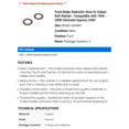 thumbnail image 2 of Front Brake Hydraulic Hose to Caliper Bolt Washer - Compatible with 1996 - 2008 Chevy Express 2500 1997 1998 1999 2000 2001 2002 2003 2004 2005 2006 2007, 2 of 2