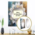 thumbnail image 3 of Designart "White and Gold Mandala Radiance II" Boho Mandala Mirror Wall Decor - Traditional White Geometric Living Room Wall Mirror Art - 32" x 24" Inch, 3 of 5