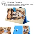thumbnail image 4 of T580 Case, Galaxy Tab A 10.1 Case 2016 Released SM-T580 /T585,Allteych Slim Folio Multi Angle Stand Pencil Holder Auto Sleep Wake Smart Cover Shell for Samsung Galaxy Tab A 10.1 T580,Cute Dog, 4 of 8