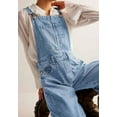thumbnail image 2 of Datmelove Denim Overalls for Women Barrel Wide Leg Bib Baggy Jeans Adjustable Denim Romper Stretch Jumpsuit Y2K Pants, 2 of 4