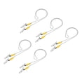 thumbnail image 1 of Servilleta Cadena, 22" 5uds Aleación Cuello Babero Soporte Cadena Sol Sombrero Correa Cuerda Cuerda con Clips para Fijación Soporte Tapa, Amarillo, 1 of 7