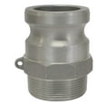 thumbnail image 3 of 3"" Aluminum Camlock Fitting - Male Coupler x MPT Thread, 3 of 4