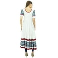 thumbnail image 4 of Bimba Women's Long A-Line Anarkali Kurti Ladies Summer Kurta Costom Maxi Dress, 4 of 7