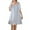 Light Blue, variant on Defitshape Women's Cotton Nightgown Soft Short Pajama Dress Princess Victorian Ruched Scoop Neck Short Sleeve Sleeping Shirt Summer Fall Frilly Hem Nightshirt Fall Comfy Sleepwear White Large