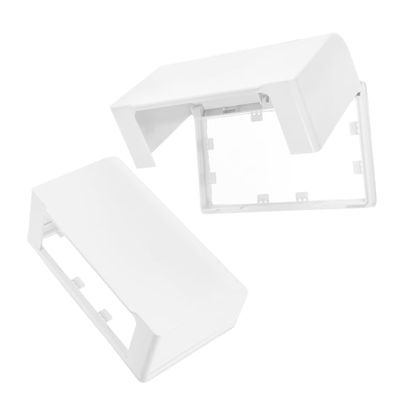 NIAIZEK 2Pcs Splash Proof Double Socket Cover White Indoor Use Adhesive