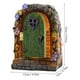 thumbnail image 2 of pstuiky Estatua de puerta solar con luz LED que abre puerta y ventana para árboles, con luz en la oscuridad. Escultura decorativa para jardín., 2 of 6