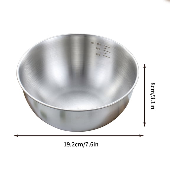 Stainless Steel Mixing Bowl Heavy Duty Large Kitchen Basins for Baking, Mixing, Food Prep & Storage