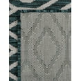 thumbnail image 5 of Jill Zarin Outdoor Collection Area Rug - Turks and Caicos (6' 1" x 9' Rectangle Teal/Ivory), 5 of 7