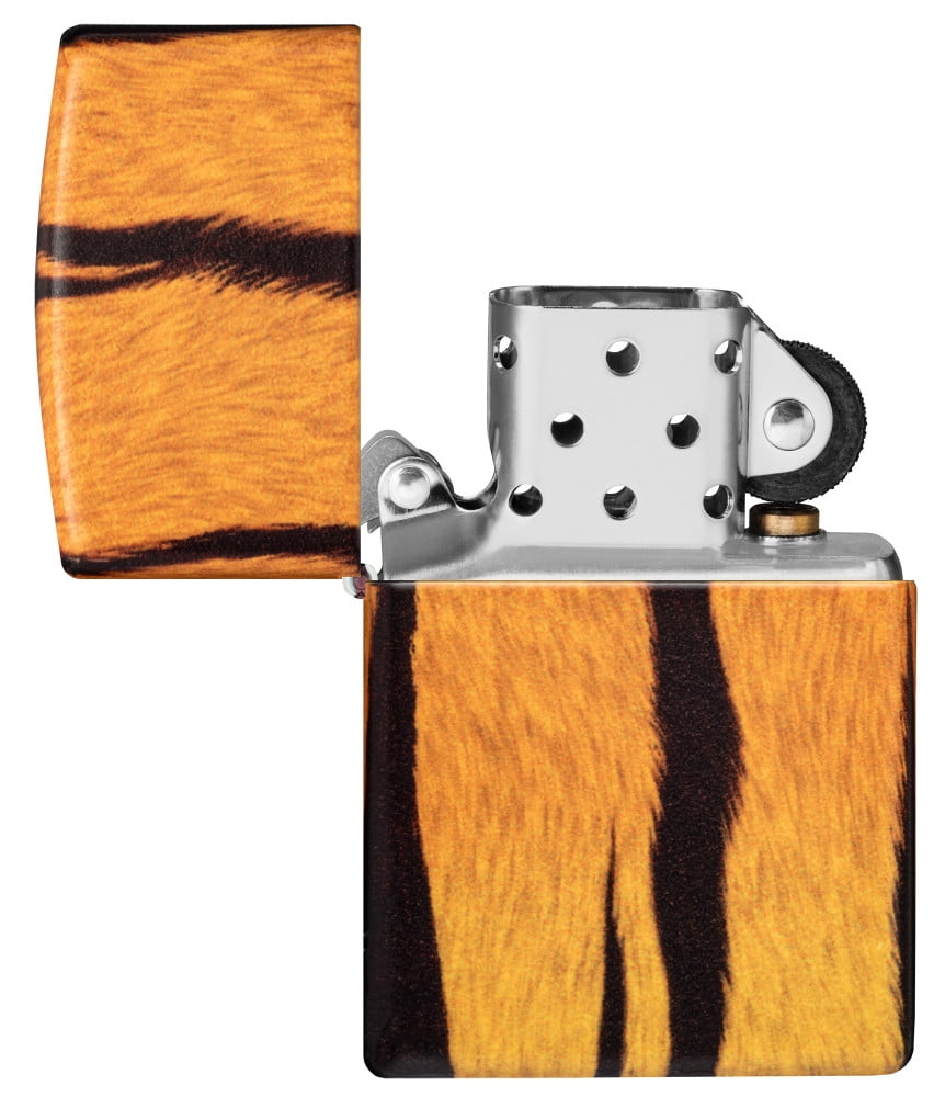 Zippo 540 Color Tiger Print Designs Pocket Lighter