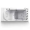 thumbnail image 2 of Walk-in Bathtub 28 in. x 52 in. Luxury Whirlpool Massage and Faucet Set (White) (Right Drain), 2 of 5