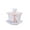 Bamboo, variant on Porcelain Gaiwan 8oz Teacup White Glazed Tea Cup Tureen Chinese Sancai Cover Bowl Lip Cup Saucer Set