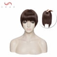 thumbnail image 3 of SEGO Clip in Bangs Hair Extensions with Temples Thick Synthetic Hair Clip in Forhead Topper for Women with Short Blunt Cut Full Fringe Small Toupee Hairpiece for Hair Loss Thinning Hair, 3 of 6