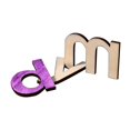 thumbnail image 3 of 104PCS Wooden Alphabet Letters for DIY Crafts 3D Letters for Home Wall Decor, 3 of 7