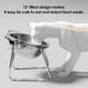 thumbnail image 4 of Antivomiting cat bowl – Stainless steel tilted feeding bowl for kittens and cats, 4 of 5