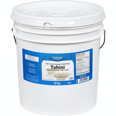 TAMAM Pure Sesame Seed Paste Tahini Bulk Food Service 18Kgs/39 lbs