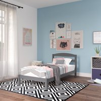 Better Homes & Gardens Leighton Twin Size Bed Frame, Bedroom Furniture, Gray