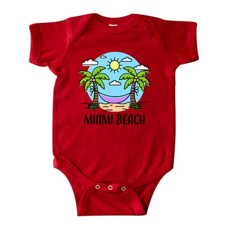 

Inktastic Summer Vacation in Miami Beach Gift Baby Boy or Baby Girl Bodysuit