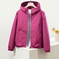 thumbnail image 7 of Women Windbreaker Jacket，Raincoat For Women Waterproof Womens Spring Rain Jacket Light Rain Jacket Women Raincoats For Women With Hood Raincoat For Women Womens Jackets Lightweight Pink L, 7 of 7