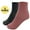 3 pairs Black/Mustard/Pink, variant on LAVRA Women's 2 or 3 Pairs Fleece Thermal Socks Thick Insulated Crew Sox for Winter