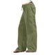 thumbnail image 1 of Pantalones de lino con cordón en la cintura para mujer: pantalones casuales de color liso, corte holgado y pierna recta, con bolsillos, 1 of 4