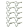 thumbnail image 3 of 10 Pcs Leurres Souples de Pêche 70mm/4.3g Queue Jumelle Grub Truite Jigging Appât Blanc, 3 of 11