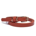 thumbnail image 2 of Beltox Women’s Skinny Leather Brown Belt Waist or Hips Ornament Size 44, 2 of 5