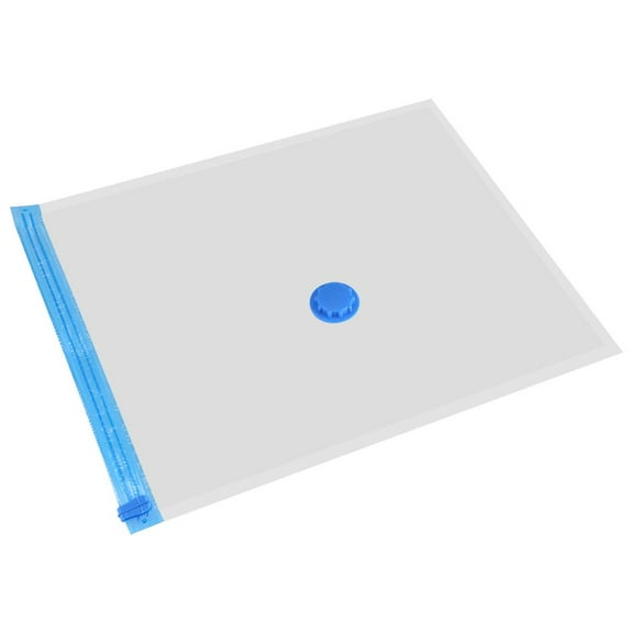 Vacuum Storage Bags, Compressed Air By Sitting, No Pump Needed Color Zip, White Pratical Bag Clothes Quilts Organizer Space Saver [80*100cm]