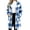 Light Blue, variant on ibuvkizy Womens Buffalo Plaid Fuzzy Long Fleece Coat,Lapel Collar Button Up Teddy Sherpa Warm Oversized Winter Hooded Outer Jacket with Pockets,L
