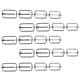 thumbnail image 4 of 20 hebillas deslizantes de ajuste rectangular de metal, hebillas de pasador de rodillo, ajustador de correa deslizante para bolsa de cinturón, Hugo Hebilla deslizante, 4 of 7