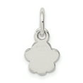 thumbnail image 4 of Sterling Silver Polished and Textured Paw Print Charm Pendant, 4 of 4