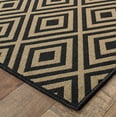 thumbnail image 2 of Oriental Weavers Marina Indoor/Outdoor Rug - 2335K - 8'6" x 13' - in Black/ Tan - Classic Casual Style, Water, Stain and Fade Resistant, Hose Clean, Patio, Outdoor Living Area Rug, 2 of 3
