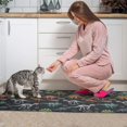 thumbnail image 3 of Dinosaur Skeleton Black Pattern Anti Fatigue Kitchen Rugs Set Of 2, Non Slip Washable Decorative Floor Mats for Kitchen Sink Laundry, 17"x30" and 17"x47", 3 of 5