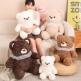 thumbnail image 4 of Oso Kawaii con bufanda de encaje, juguetes de peluche suaves y encantadores, almohada de peluche, regalos de cumpleaños y San Valentín, 35-60cm, nuevo, 4 of 5