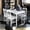 White, variant on vidaXL Dining Table and Chair Kitchen Dining Set Dinner Table Chair 5 Piece
