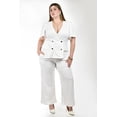 thumbnail image 4 of Conjunto sastre manga corta Roman Fashion /Tallas Extras, 2-4369 (Blanco) blanco 38, 4 of 6