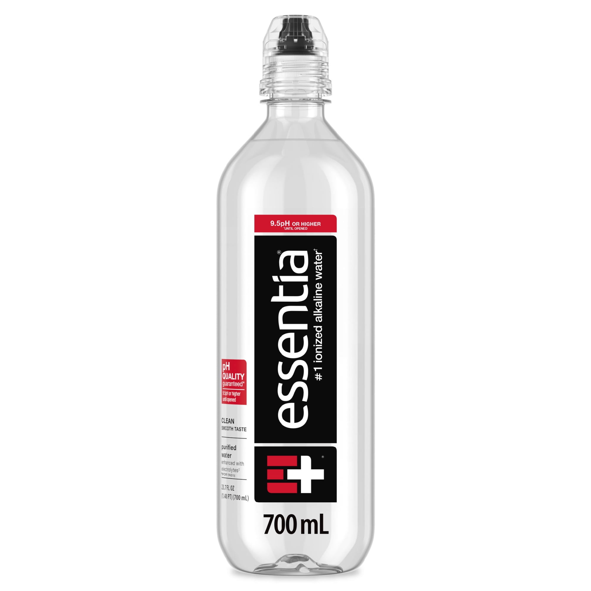 Essentia Ionized Alkaline Water, 9.5 PH until opened, 99.9% Pure, Bottled Water 24 fl oz