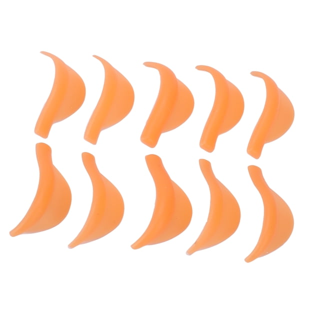 Varillas Para Permanente De Pestañas, Varillas Para Permanente De Pestañas Suaves Reutilizables, Varios Tamaños, 5 Pares De Color Naranja Para Maquillaje Para Mujeres