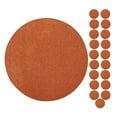thumbnail image 1 of Furnish My Place Modern Plush Solid Orange Color Rug - Pets and Kids Friendly Rug, Indoor/Outdoor Mat, Area Rugs Great for Kids, Pets, Event, Wedding, Living Room, Made in USA, 3' Round - Set of 20, 1 of 12