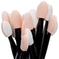 thumbnail image 3 of 100PCS Disposable Dual Sides Eye Shadow Sponge Applicator Eyeshadow Brushes Makeup Brush (Black), 3 of 7