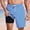 E_Light Blue, variant on LMOIPLI Men's Swim Trunks Plus Size 2 in 1 Compression Liner Striped Swimwears High Elastic Waist Vacation Drawstring Bathing Suit Orange S