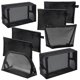 thumbnail image 1 of Set de bolsas de maquillaje Hotipine Mesh, 8 piezas, artículos de tocador de viaje negros, 1 of 7