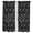 Black, Onyx, Charcoal, Slate, variant on Black Geometric Kitchen Curtains 63 Inch Length, Checkered Modern Abstract Art Tiers Curtains for Living Room Berdoom Bathroom, Light Filtering Drapes Rod Pocket Window Treatment 2 Panels 42"Wx63"L