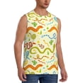 thumbnail image 2 of Daiia Cartoon Snake8 Printed Men's Tank Tops,Casual Soft Sleeveless Gym Muscle Shirts Bodybuilding Tee-X-Large, 2 of 8